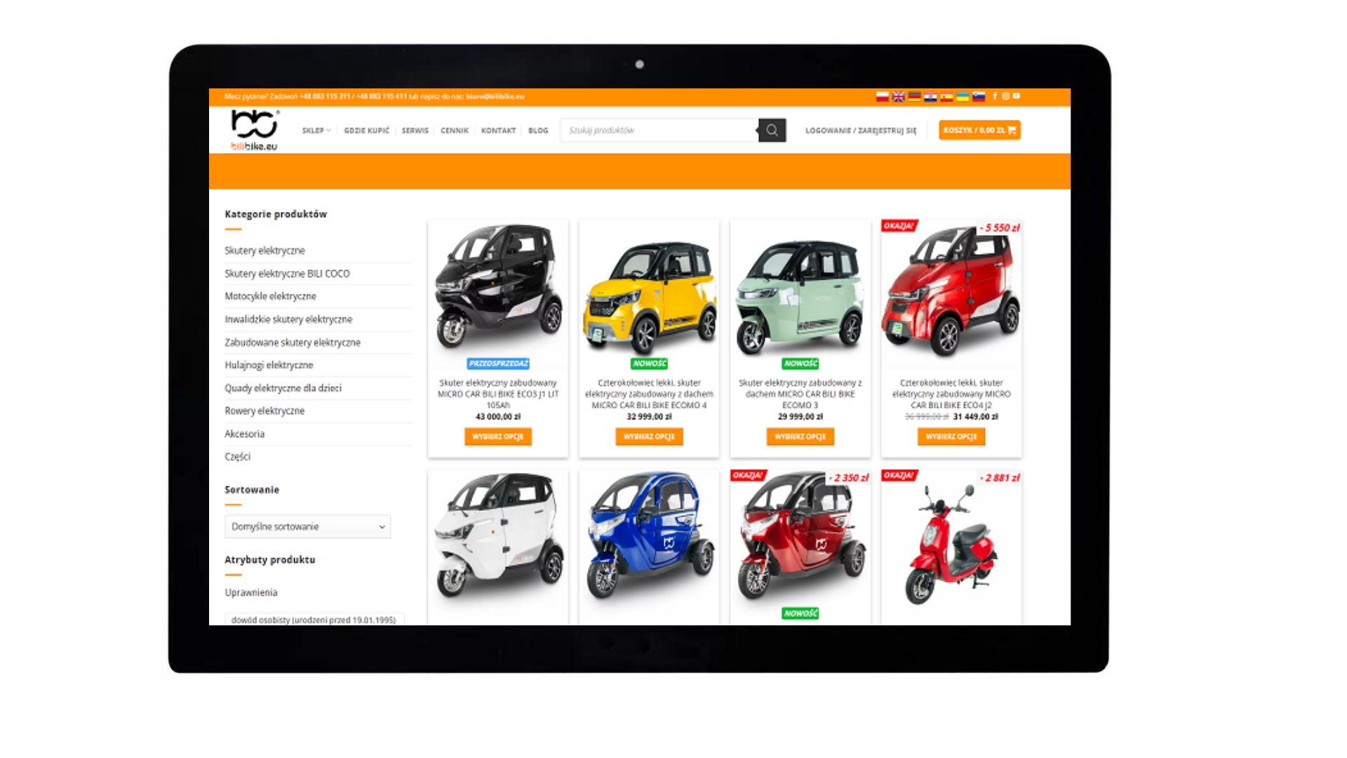 BILIBIKEEU 1 strony internetowe